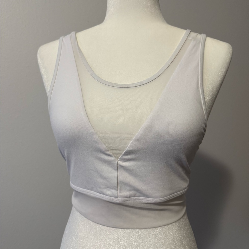 White Alo Yoga Sports Bra
